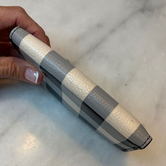 KATE SPADE Bradley Gingham Print Leather Bifold Wallet - Picture 11 of 16